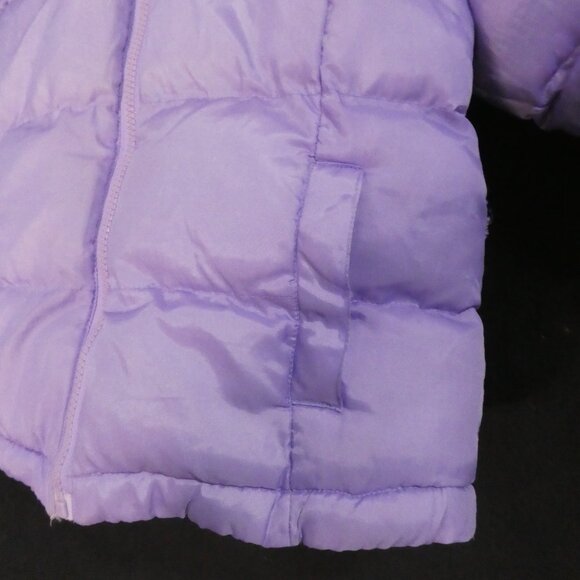 TIMBER OUTERWEAR | size 4 | Purple Fleece Lined Hooded Puffer Jacket / Vest - Picture 10 of 16